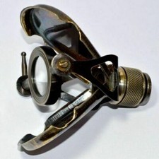 Nautical Antique Brass Monocular Binocular Telescope Vintage Spyglass Scope Gif