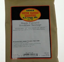 MAPLE #8 Old Plantation Breakfast Pan Sausage Seasoning AC Legg TEN BAGS 250 LBS