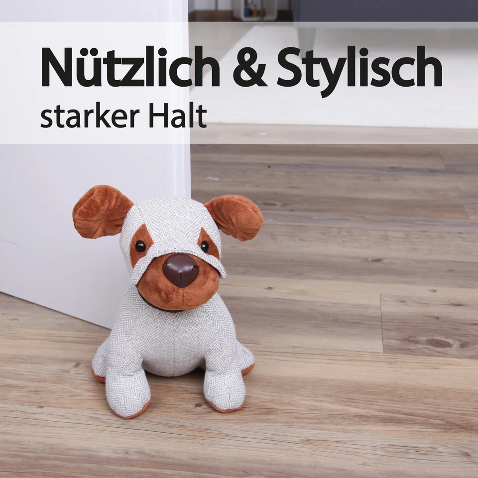 Türstopper 25x20cm "1kg" Bodentürstopper Stofftier Fensterstopper Hund Türpuffer - Bild 3 von 4