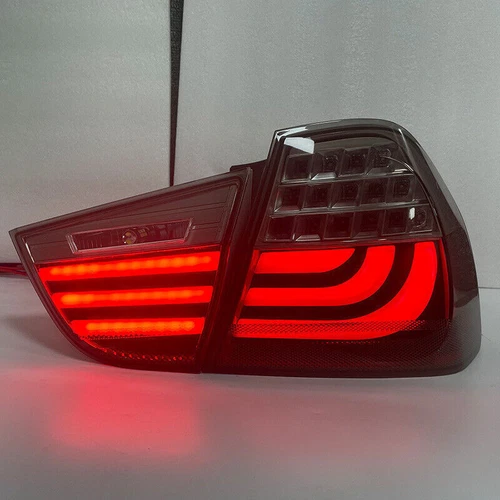 Smoked LED L+R Tail Light Rear Brake Lamp For 2009-2012 4-DOOR BMW 3 Series E90 - Picture 6 of 9