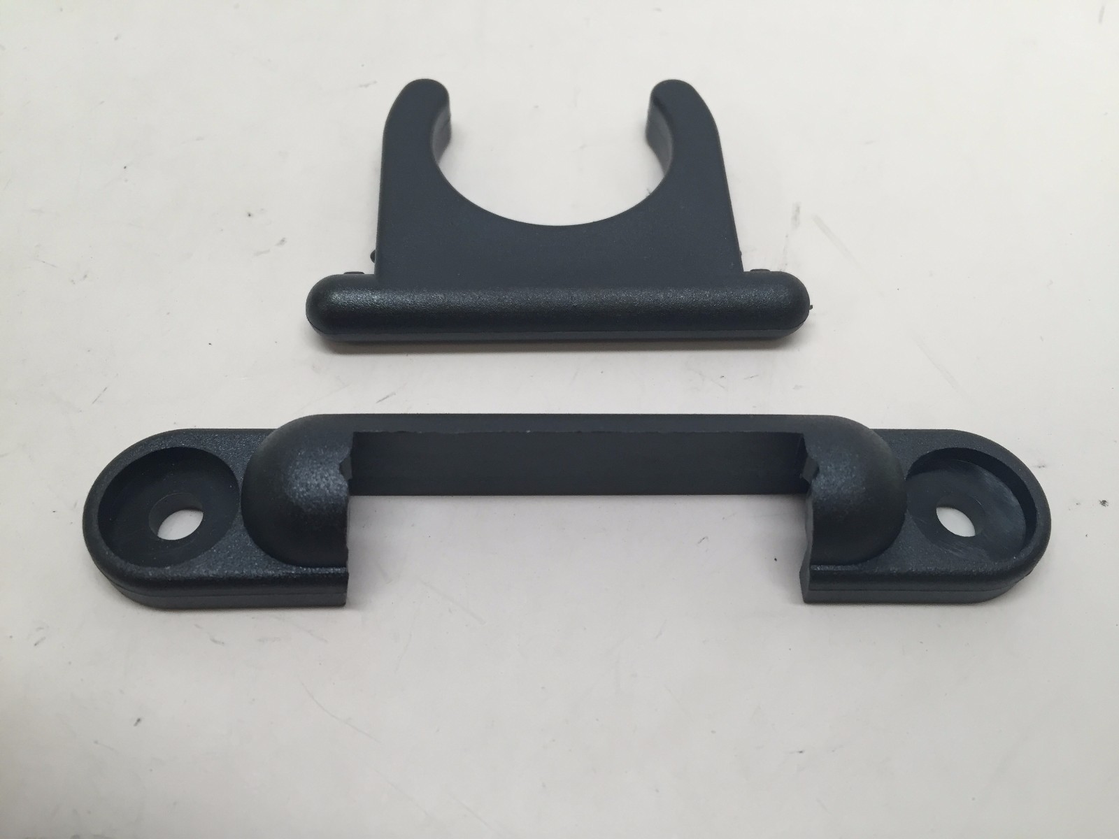 MARINE BOAT CANOE KAYAK PAIR OF BLACK NYLON FOLDING PADDLE CLIP 1-1/4" DIAMETER