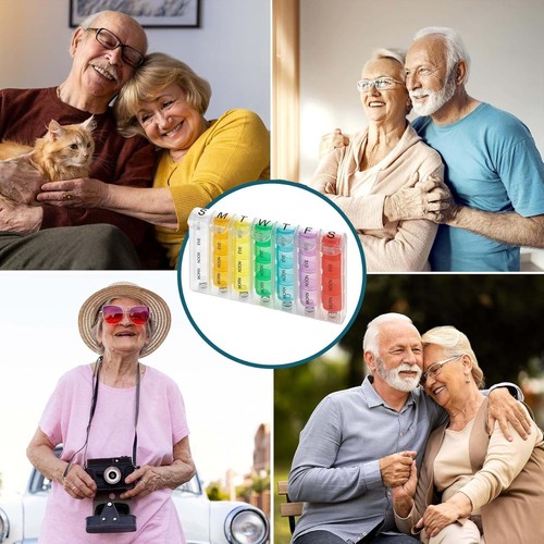 New Daily Pill Box Weekly Organizer Case Medicine Storage Travel Holder 7 Day - Picture 6 of 8