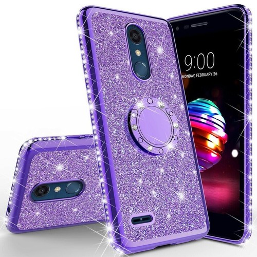 Case for LG Stylo 5 Case Glitter Bling TPU Ring Stand Phone Cover Magnet Mount - Picture 11 of 11
