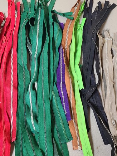 NOS Colorful Vintage Metal Zipper Lot 120+ Talon Zippers Various Sizes Made USA - Picture 15 of 17