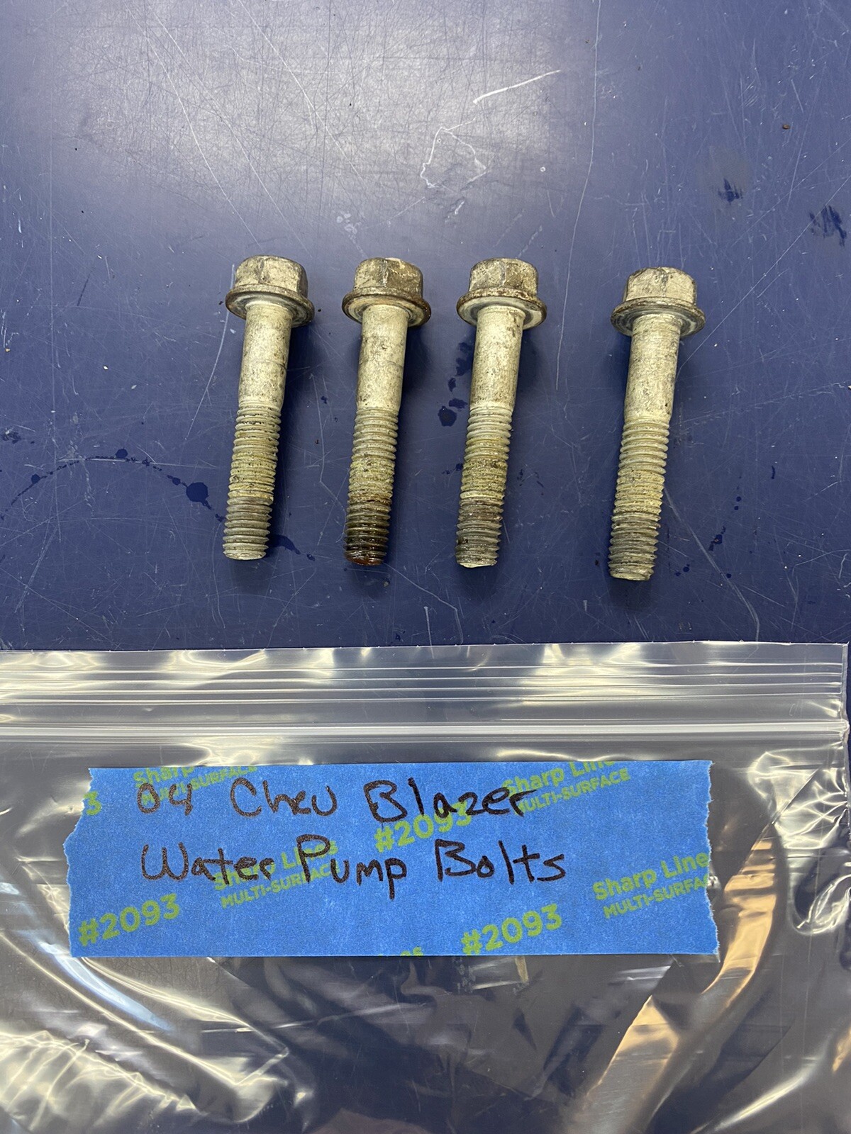 (4) 9604 Chevy Blazer Water Pump Mounting Bolts eBay