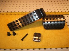 Mercedes C140,W202,W140,129 AMG AUTOMATIC Metal BLACK Genuine 1 set of 3 Pedals