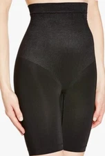 Maidenform Hi-Waist Thigh Slimmer Seamless FIRM Shapewear Black 12433 -$40