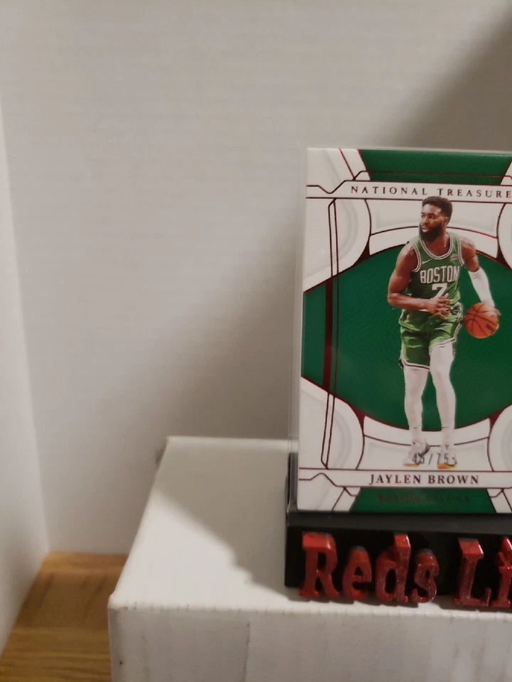 2021-22 Panini National Treasures NBA 75th 45/75 Jaylen Brown #70 Boston Celtics - Image 2 of 4