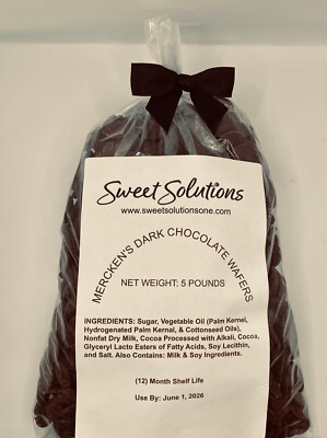 Mercken's Dark Chocolate Wafers          5 lb. bag
