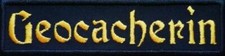 Geocacher Geocaching .... Patch Patch 12x3 cm 857 