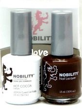 NOBILITY Gel Nail Polish 0.5fl.oz UV/LED Gel Color Duo NBCS171- Hot Cocoa