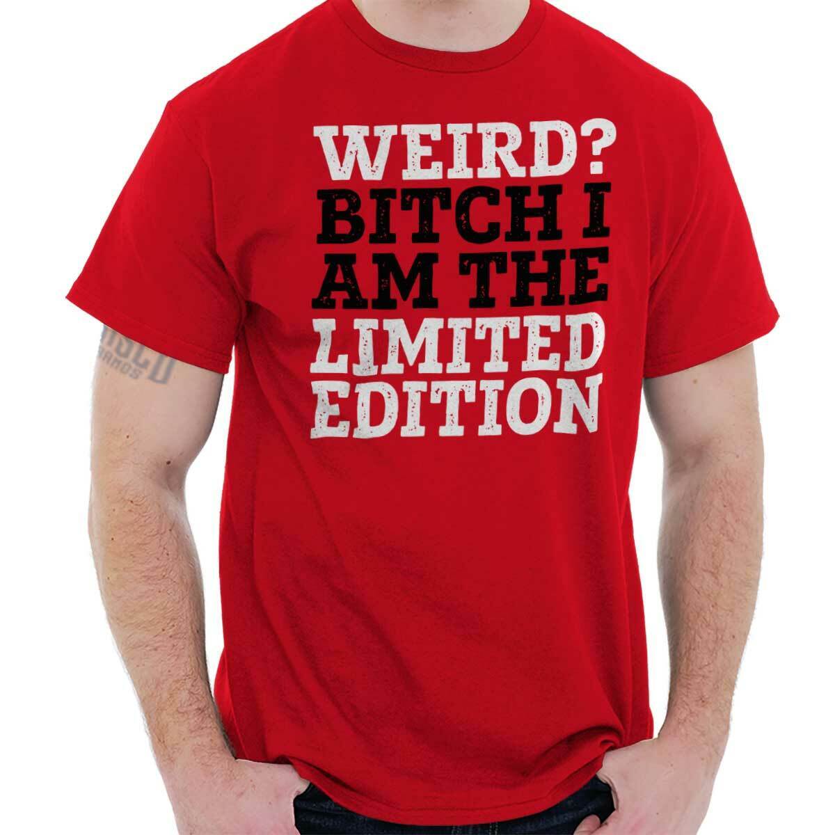 Weird Bitch Limited Edition Nerd Geek Funny Womens Short Sleeve Crewneck  Tee | eBay