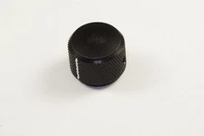7111-2 FIT Round White Line Knob 3/4" OD 1/4" Shaft ID Grip Aid Black 6-32
