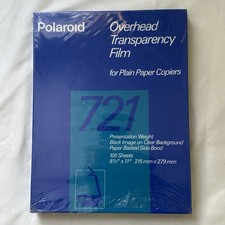 Polaroid 721 Overhead Transparency Film for Plain Paper Copiers 100 Sheets
