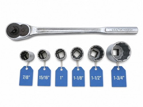 Craftsman USA 3/4" Drive VK‑44804 Quick Release Ratchet w/ 7/8–1‑3/4" SAE Socket
