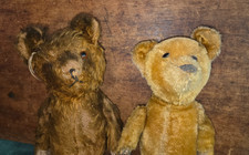 2 Antique 1910 Gerbruder Bing 16" Mohair Teddy Bear