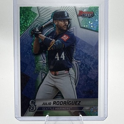 Topps 2025 Bowman's Best Julio Rodriguez Mariners #49 Green Mini Diamond /99