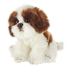Bearington Bentley Plush Shih Tzu Dog Stuffed Animal, 13 Inch