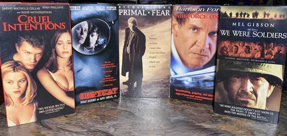 VHS Bundle We Were Soldiers, Air Force 1, Primal Fear, Copycat, Cruel Intentions - Image 4 of 4