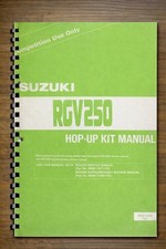 Suzuki RGV 250 Racing Kit Manual