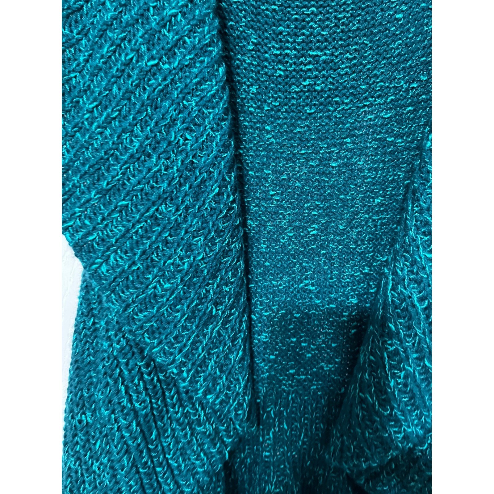 Ruby Rd. Teal Green Knit Open Front Sleeveless Ca… - image 3