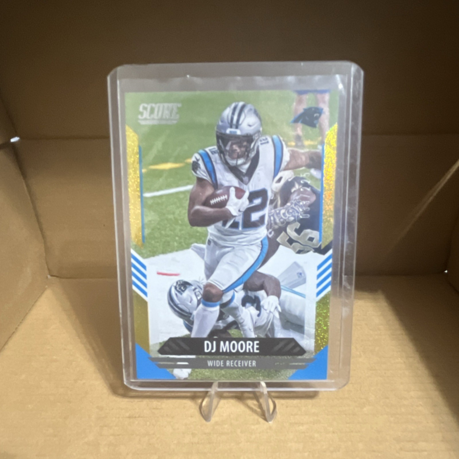 Panini 2021 Score Gold Zone DJ Moore Carolina Panthers #202 Football NFL #33/225
