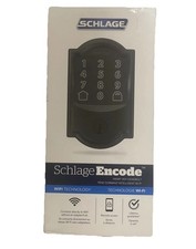 SCHLAGE Encode Smart Wi-Fi Deadbolt Camelot Matte Black  BE489WB CAM 622