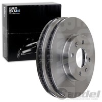2X Eurobrake Bremsscheiben 256Mm BelÜFtet Vorne Passend FÜR Hyundai Accent KIA