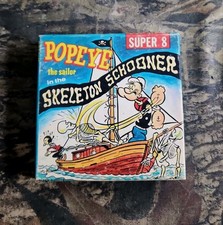 Vtg Popeye The Sailor In The Skeleton Schooner Super 8mm
