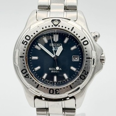 SEIKO AGS Diver 3M22-0D20 Herrenuhr 35mm