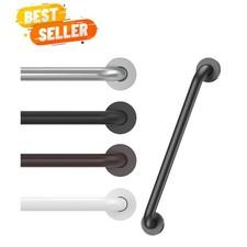 16 Inch Grab Bars for Wall Black, Safety Shower Grab Bars for Seniors Elderly...
