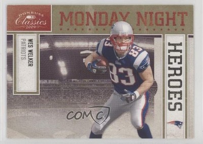 2009 Donruss Classics Monday Night Heroes Gold 96/100 Wes Welker #14 1o3