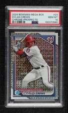 2024 Bowman Chrome Prospects Mega Box Mojo Refractor Dylan Crews PSA 10 1r34