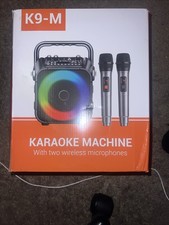 K9-M Karaoke Machine with Two Wireless Microphones NEW