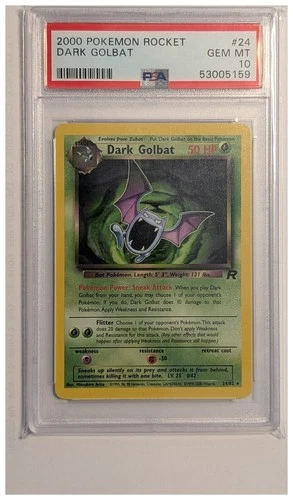 Dark Golbat 24/82 Team Rocket Unlimited PSA 10 GEM MINT 2000 WOTC Pokemon