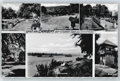 50543963 - 5413 Bendorf Stadtpark, Waldschwimmbad, Roemerturm, Fluss