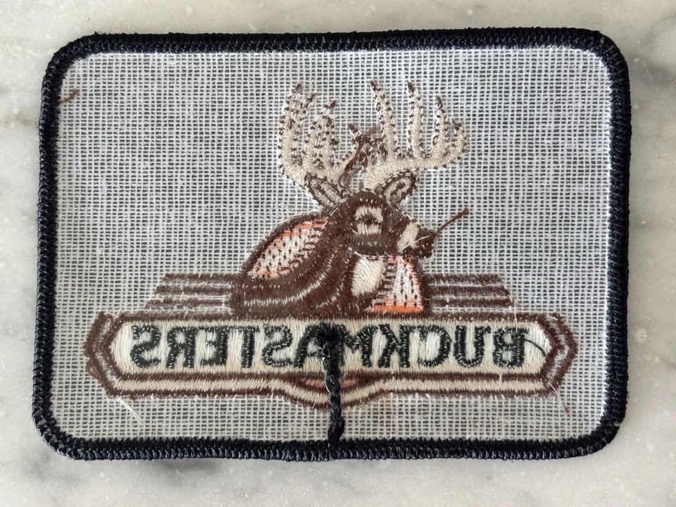 BUCKMASTERS Embroidered Iron On Patch Hunting Deer Buck Jacket Hat Duffle Bag - Image 3 of 4