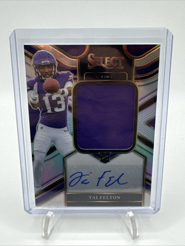 TAI FELTON 2025 SELECT JUMBO RPA ROOKIE PATCH SILVER PRIZM RC AUTO /249