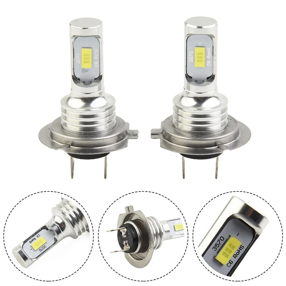 LED Headlight LED Chip High Power 12V-24V 6000K Clear White 8000 Lumens - Image 3 of 4