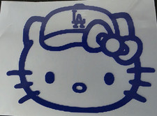 Dodgers Hello Kitty Vinyl Decal Sticker Waterproof 4x4 Dark Blue 83 Dodgers Hello Kitty Vinyl Decal Sticker Waterproof 4x4 Dark Blue 83