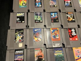 Nintendo NES 24 Different Game Lot-Super Mario-Tetris-Donkey Kong-Jaws-Untested