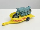 Lesney Matchbox 38 Honda Motorcycle & Trailer 1968.