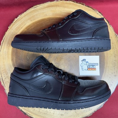 Nike Air Jordan 1 Low Triple Black Size 8.5 -553558-010 I III IV V