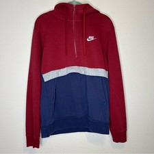 Nike Sportswear Club Fleece 1/2 Zip Hoodie color block size S