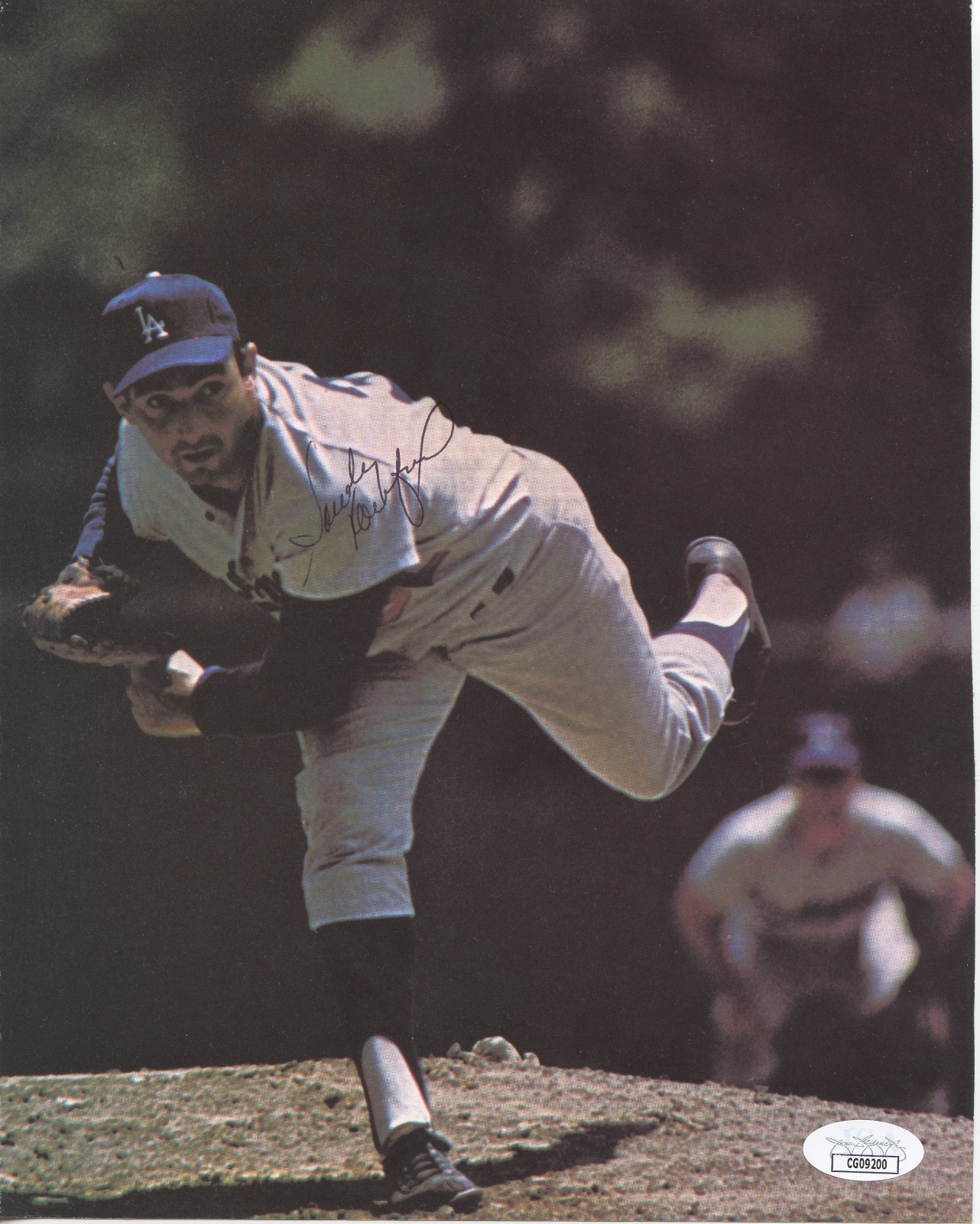 Sandy Koufax Autographed Signed Los Angeles Dodgers Photo Magazine Page Dodgers HOF JSA Certified 