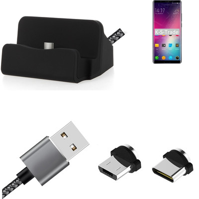 Ladestation für Elephone P11 3D + USB-Typ C u. Micro-USB-Adapter