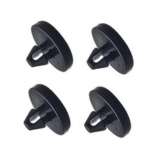 Brake Pedal Pad and Light Switch Stopper - 4 PCS Black