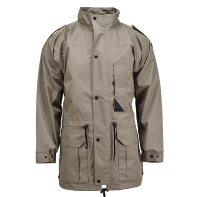 Authentic Pays Bas Armée Parka Doublure Amovible Poches Multiples Vert OD - Photo 1/4