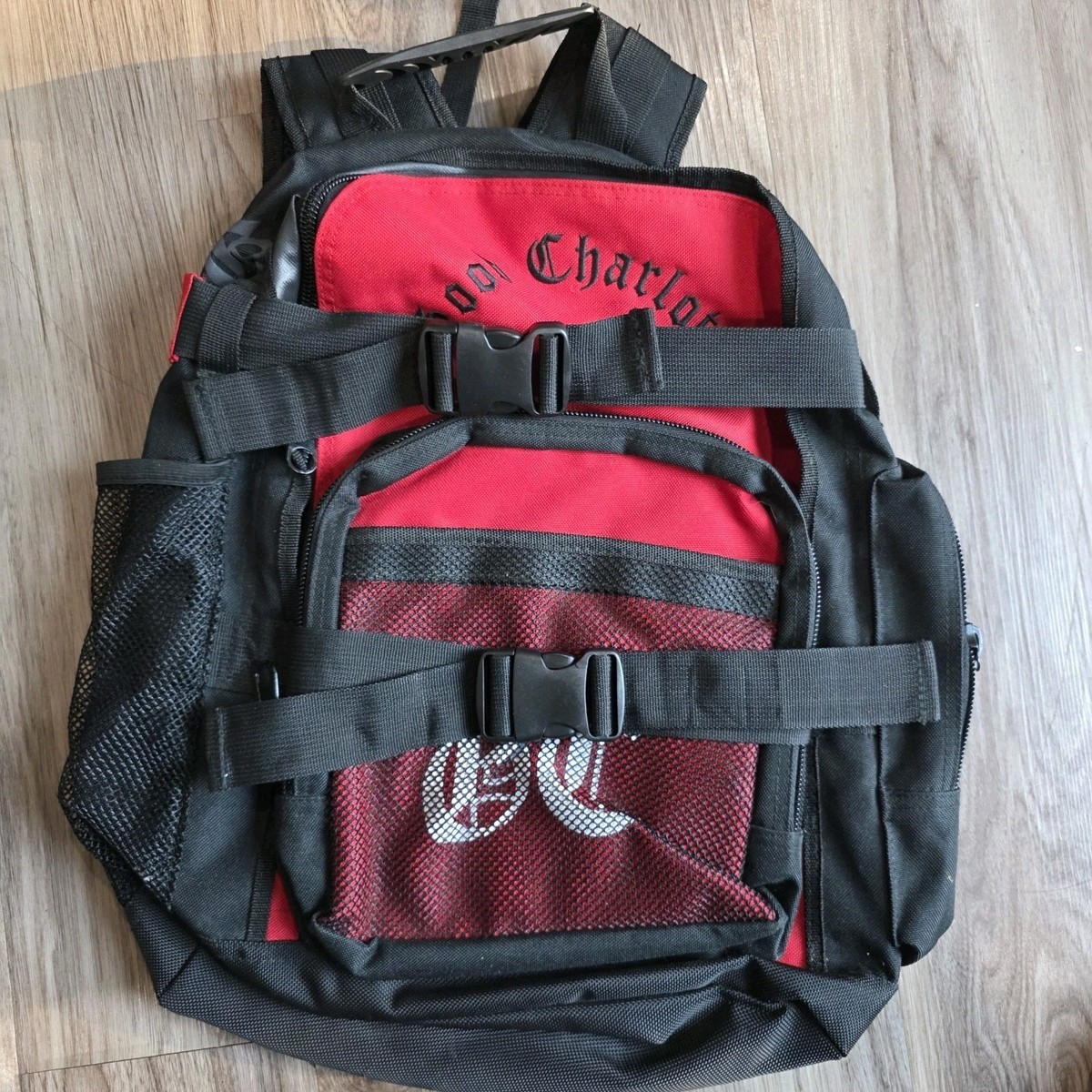 Vintage Y2K Good Charlotte Red Black Hot Topic Punk Backpack