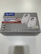 HD Powerline Adapter ZyXel PLA5215 Starter Kit 600 Mbs.   New.  Ethernet Adapter